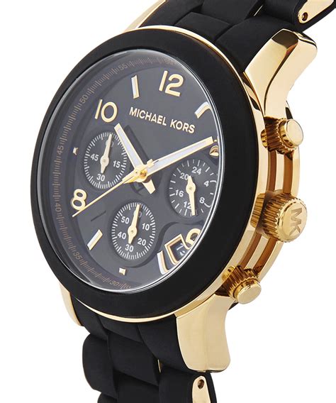 gold and black michael kors watch|michael kors watch gold women's.